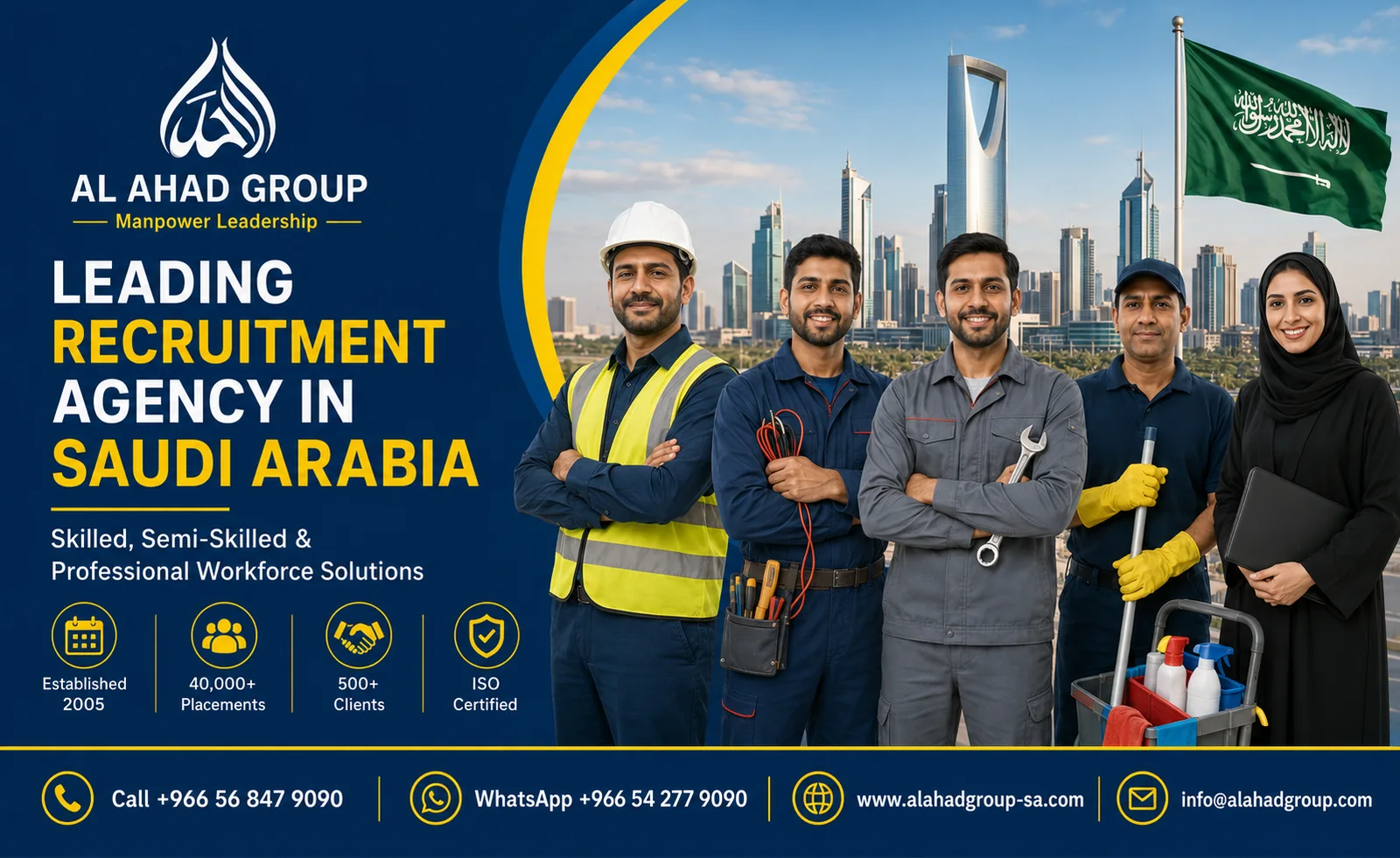 AL AHAD GROUP workforce service delivery team supporting employers in Taif, Saudi Arabia